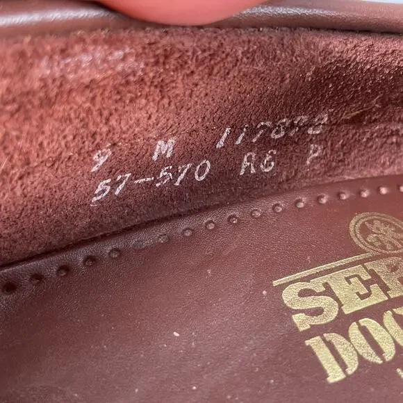 Sebago Docksides Women's 9 M Brown Leather Lace Up Boat Shoes Comfort Loafer EUC - Picture 9 of 9